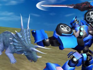 Jurassic Dinosaur Mech Battle